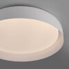 Illuminazione Leuchten Direkt OSKO Plafoniera LED Bianco, 1-Luce, Telecomando