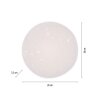 Illuminazione Leuchten Direkt URANUS Plafoniera LED Bianco, 1-Luce