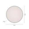 Illuminazione Leuchten Direkt KYLE Plafoniera LED Argento, 1-Luce