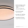 Illuminazione Leuchten Direkt KYLE Plafoniera LED Nero, 1-Luce