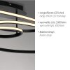 Illuminazione Leuchten Direkt LUMACA Plafoniera LED Nero, 1-Luce