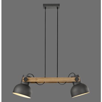 Illuminazione Leuchten Direkt 2.0 Lampada a sospensione LED Marrone, Nero, 2-Luci