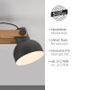 Illuminazione Leuchten Direkt 2.0 Plafoniera LED Marrone, Nero, 2-Luci