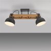 Illuminazione Leuchten Direkt 2.0 Plafoniera LED Marrone, Nero, 2-Luci