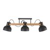 Illuminazione Leuchten Direkt 2.0 Plafoniera LED Marrone, Nero, 3-Luci