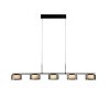 Illuminazione Paul Neuhaus Rika Lampada a sospensione LED Nero, 5-Luci