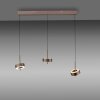 Illuminazione Paul Neuhaus Q-Rotate Lampada a sospensione LED Marrone, 3-Luci, Telecomando