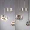 Paul Neuhaus Q-Serie Q-Rotate Lampada a sospensione LED Argento, 3-Luci, Telecomando