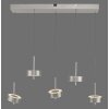 Paul Neuhaus Q-Serie Q-Rotate Lampada a sospensione LED Argento, 5-Luci