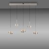Paul Neuhaus Q-Serie Q-Rotate Lampada a sospensione LED Argento, 5-Luci