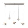 Paul Neuhaus Q-Serie Q-Rotate Lampada a sospensione LED Argento, 5-Luci