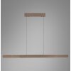 Illuminazione Paul Neuhaus Round Lampada a sospensione LED Marrone, 2-Luci