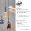 Illuminazione Paul Neuhaus Irides Lampada a sospensione LED Marrone, 3-Luci