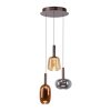 Illuminazione Paul Neuhaus Irides Lampada a sospensione LED Marrone, 3-Luci