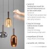 Illuminazione Paul Neuhaus Irides Lampada a sospensione LED Marrone, 3-Luci