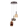 Illuminazione Paul Neuhaus Irides Lampada a sospensione LED Marrone, 3-Luci
