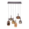 Illuminazione Paul Neuhaus Irides Lampada a sospensione LED Marrone, 6-Luci