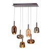 Illuminazione Paul Neuhaus Irides Lampada a sospensione LED Marrone, 6-Luci