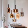 Illuminazione Paul Neuhaus Irides Lampada a sospensione LED Marrone, 6-Luci