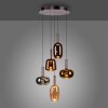 Illuminazione Paul Neuhaus Irides Lampada a sospensione LED Marrone, 5-Luci