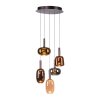 Illuminazione Paul Neuhaus Irides Lampada a sospensione LED Marrone, 5-Luci