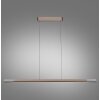 Illuminazione Paul Neuhaus Hoop Lampada a sospensione LED Marrone, Argento, 1-Luce