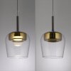Illuminazione Paul Neuhaus Q-Kon Lampada a sospensione LED Marrone, 1-Luce, Telecomando