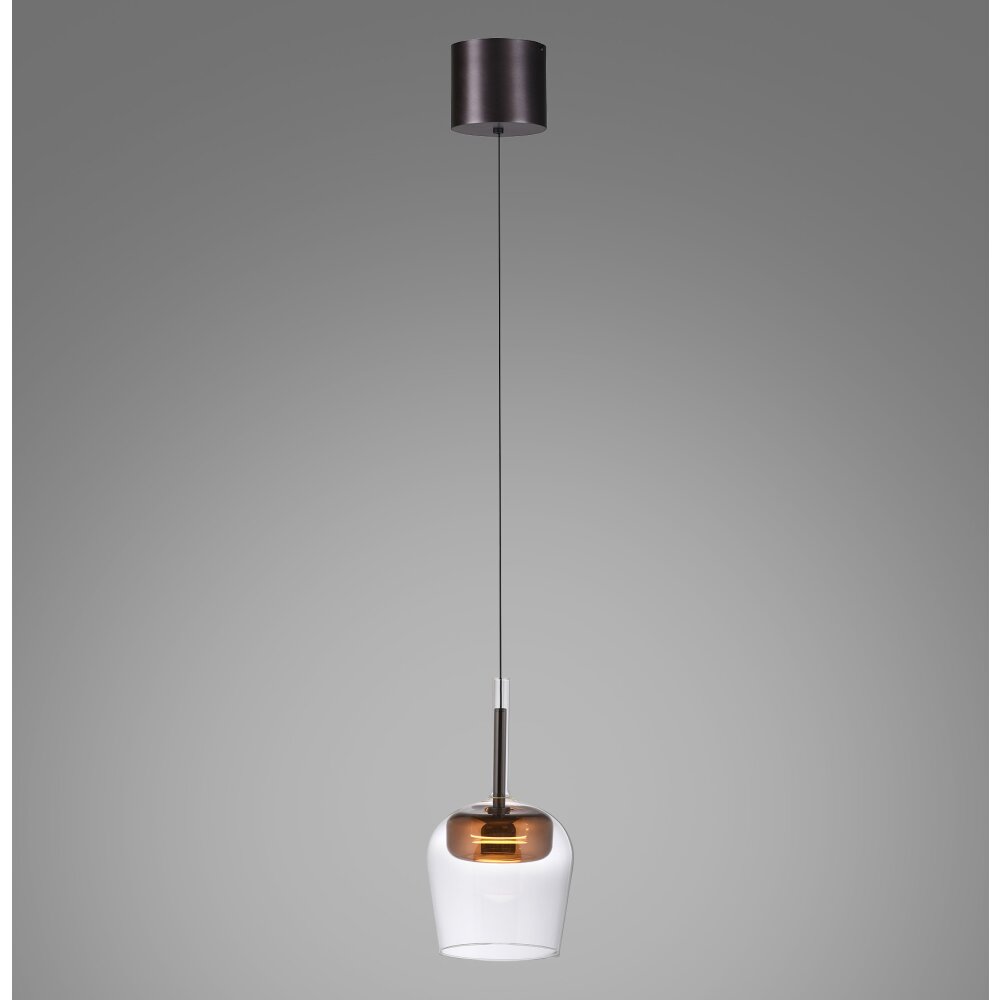 Paul Neuhaus Q-Serie Q-Kon Lampada a sospensione LED Marrone, 1-Luce, Telecomando main product photo