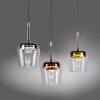 Illuminazione Paul Neuhaus Q-Kon Lampada a sospensione LED Marrone, 3-Luci, Telecomando