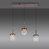 Paul Neuhaus Q-Serie Q-Kon Lampada a sospensione LED Marrone, 3-Luci, Telecomando