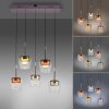 Illuminazione Paul Neuhaus Q-Kon Lampada a sospensione LED Marrone, 5-Luci, Telecomando