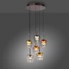 Paul Neuhaus Q-Serie Q-Kon Lampada a sospensione LED Marrone, 6-Luci, Telecomando