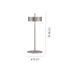 Paul Neuhaus Q-Serie Q-Rotate Lampada da tavolo LED Argento, 1-Luce