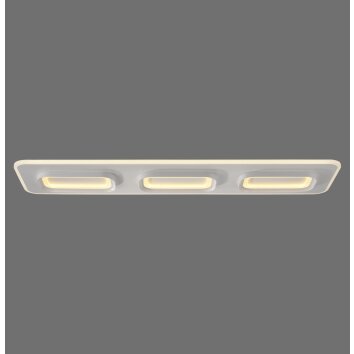 Paul Neuhaus Q-Serie Q-Kalina Plafoniera LED Bianco, 1-Luce, Telecomando