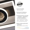 Illuminazione Paul Neuhaus Traforo Plafoniera LED Nero, 1-Luce, Telecomando