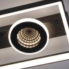 Illuminazione Paul Neuhaus Traforo Plafoniera LED Nero, 1-Luce, Telecomando