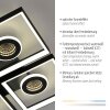 Illuminazione Paul Neuhaus Traforo Plafoniera LED Nero, 1-Luce, Telecomando