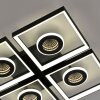 Illuminazione Paul Neuhaus Traforo Plafoniera LED Nero, 1-Luce, Telecomando