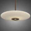 Illuminazione Paul Neuhaus E-Vitrum Lampada a sospensione LED Marrone, 2-Luci, Telecomando