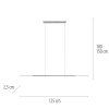Illuminazione Paul Neuhaus Surface Lampada a sospensione LED Grigio, 1-Luce
