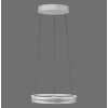 Illuminazione Paul Neuhaus E-Loop Lampada a sospensione LED Argento, 2-Luci, Telecomando