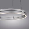 Illuminazione Paul Neuhaus E-Loop Lampada a sospensione LED Argento, 2-Luci, Telecomando