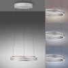Illuminazione Paul Neuhaus E-Loop Lampada a sospensione LED Argento, 2-Luci, Telecomando
