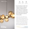Illuminazione Paul Neuhaus E-Popup Lampada a sospensione LED Bronzo, 18-Luci, Telecomando