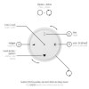 Illuminazione Paul Neuhaus E-Popup Lampada a sospensione LED Bronzo, 18-Luci, Telecomando