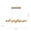 Illuminazione Paul Neuhaus E-Popup Lampada a sospensione LED Bronzo, 18-Luci, Telecomando