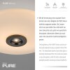Illuminazione Paul Neuhaus Vitrum Plafoniera LED Marrone, 2-Luci