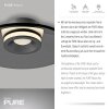 Illuminazione Paul Neuhaus Moon Plafoniera LED Grigio, 2-Luci