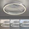 Illuminazione Paul Neuhaus Loop Plafoniera LED Argento, 2-Luci, Telecomando