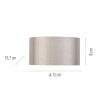 Illuminazione Paul Neuhaus Clipse Applique LED Argento, 2-Luci